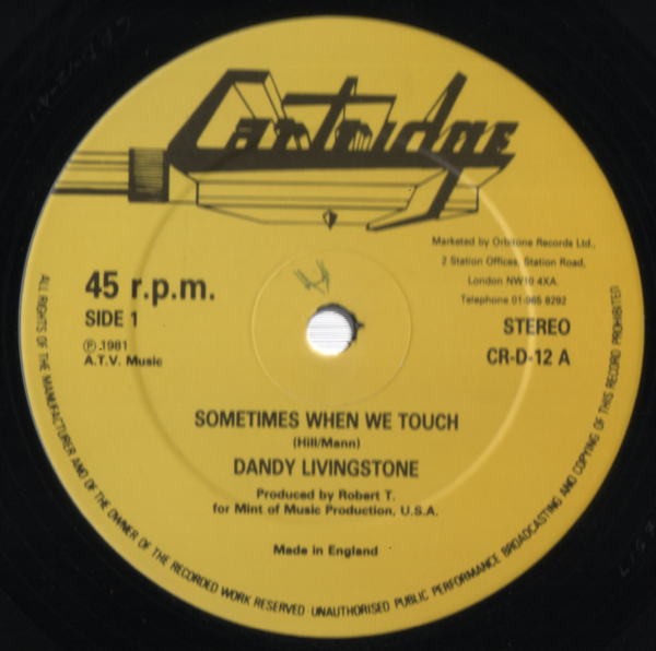 Dandy Livingstone - Sometimes When We Touch