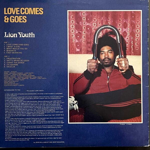 Lion Youth – Love Comes & Goes - Image 3