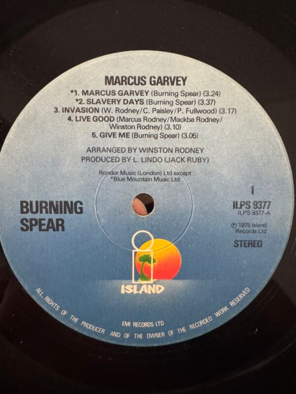 Burning Spear ‎- Marcus Garvey - Image 4